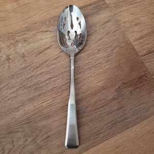 Gorham Silver Tristan II Pierced Serving Spoon 18/8 New